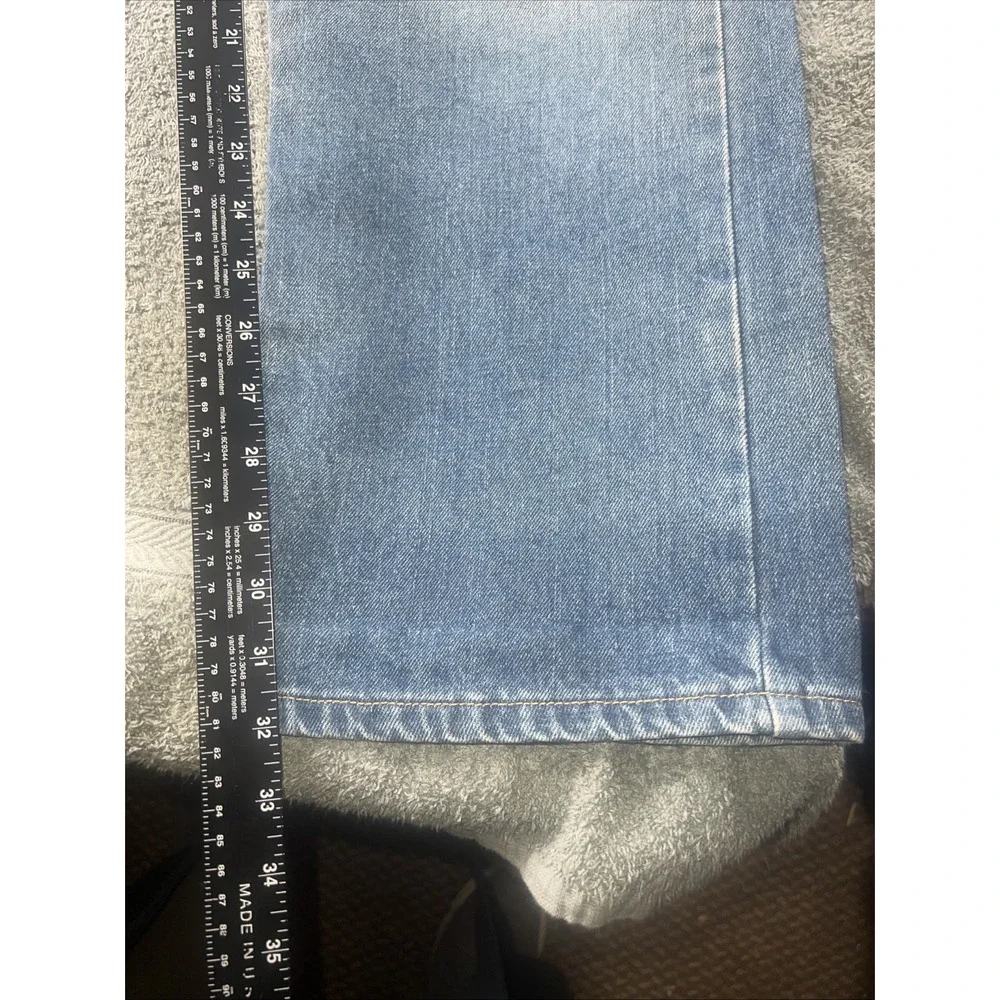 Polo Ralph Lauren Jeans Y2K Men 36X32 Wide Leg Baggy Stratford Wash Distressed